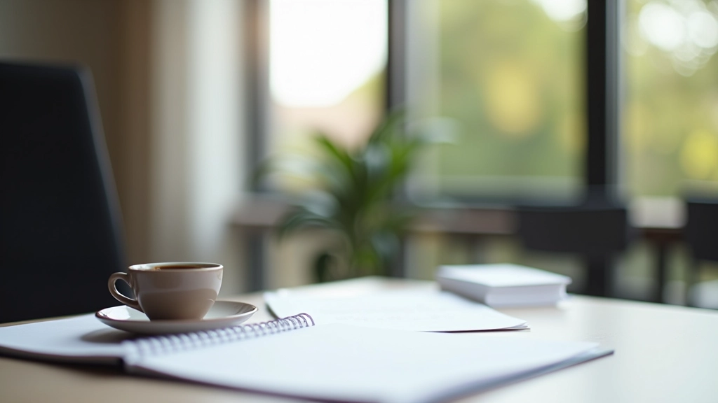 Spazio di lavoro professionale organizzato con planner e strumenti di gestione del tempo